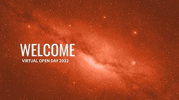Virtual Open Day | Welcome | 2022