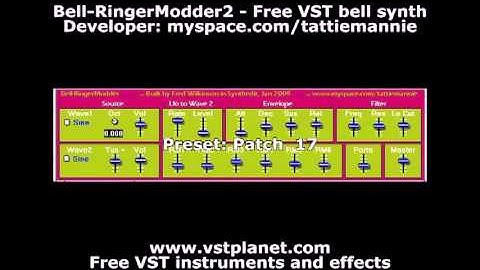 Bell-RingerModder2 - Free VST bell synth - vstplanet.com