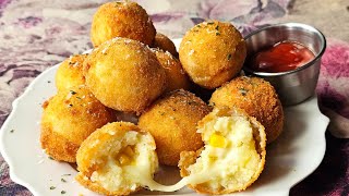 Incredibly Delicious Potato Cheese Balls with Sweet Corns Recipe