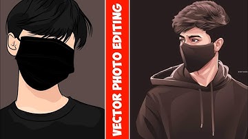 vector art photo editing || how to make cartoon art || vector art in infinite design | photo editing