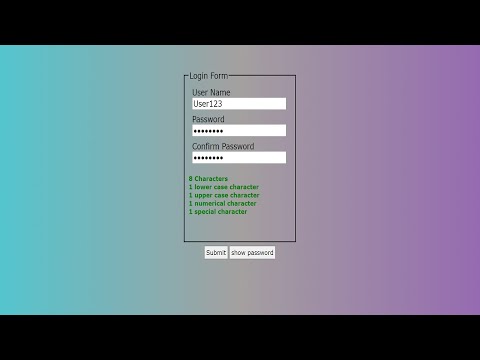 Form Validation | How to make form validation using HTML, CSS, JavaScript, RegEx |