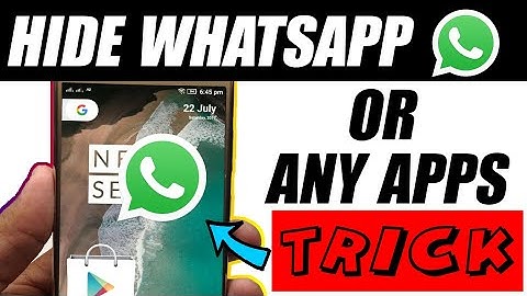 Hide Whatsapp or Any Apps on Android with this trick 👻