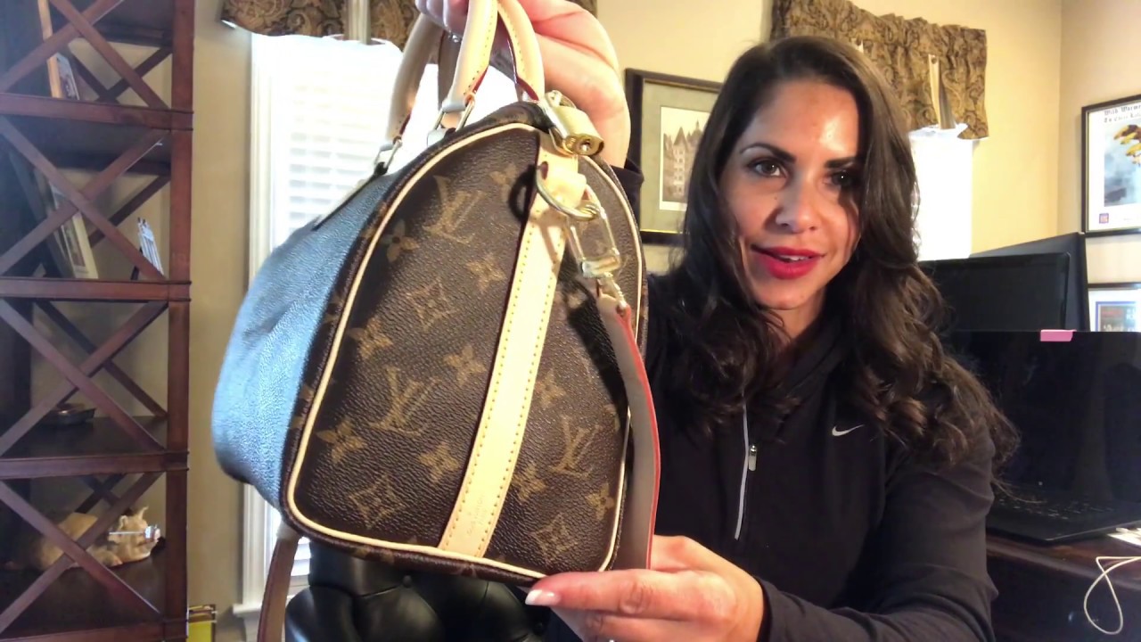 LOUIS VUITTON MONOGRAM SPEEDY B 25 UNBOXING 2017 - YouTube