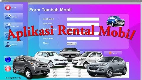 Aplikasi Rental Mobil #JavaProgramming