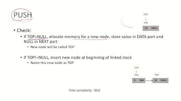 DSA17a - Push operation in stack using linked list