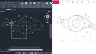 AutoCad 2D Practice Tutorial Exercise No. 6 | Beginners Tutorial AutoCad 2022.