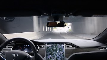 Autopilot 2 2017.38 f87 on winding highway