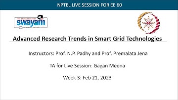 Advanced Research Trends in Smart Grid Technologies: Week 3