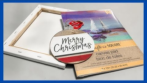 Woven Reversed Canvas DIY || Christmas Craft || Just 1 Quick DIY