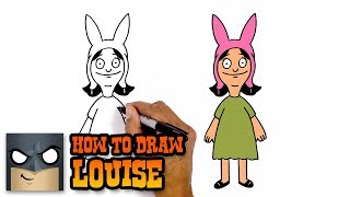 how to draw louise bobs burgers awesome step by step tutorial