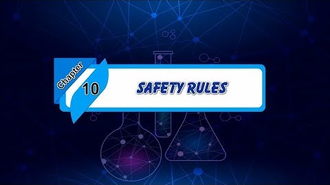 Book 1 || Chapter-10 || Safety Rules || Animation video