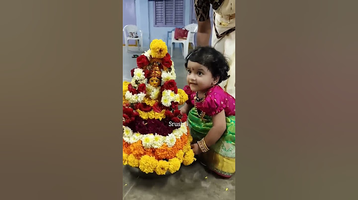 Cute Baby /Bathukamma/#shorts #ytshorts #srushti