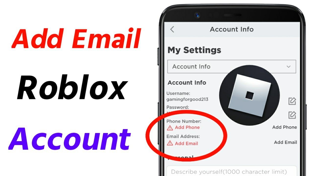 How To Add Email To Roblox Account Add And Verify Email On Roblox Youtube - what is roblox email address