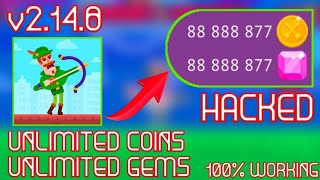 How to get unlimited gems and coins in bowmaster 100% working screenshot 4