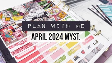 Plan With Me 🌈 April 2024 Mystery! (Scribble Prints Co.)