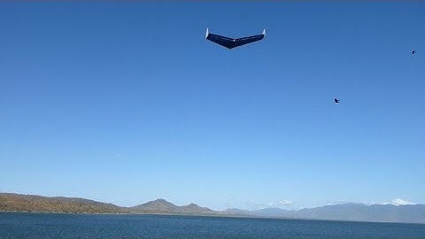 Dynamic soaring. First attempt with a flying wing