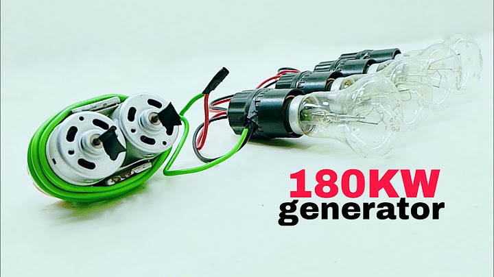 2 DC Motor Make 220V AC Alternator Current 180KW Free Energy Generator use light bulb