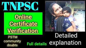 Certificate verification in tamil/ Doubts/ important to know CV/ TNPSC group 4 CV doubts