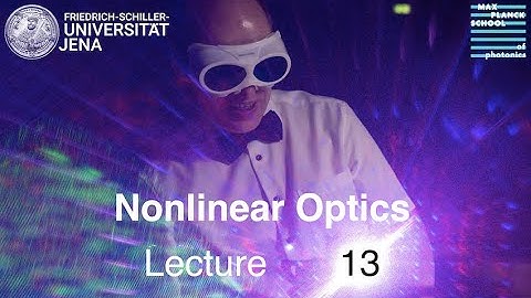 Nonlinear Optics – Lecture 13 – Solitons