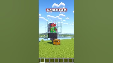 Minecraft Flowers Farm Tutorial! #shorts #minecraft