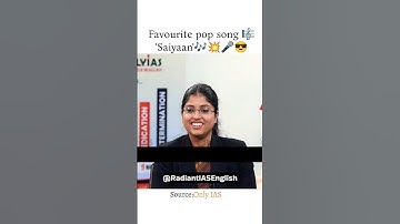 favoriete popsong 🎶💫 | upsc interview | upsc #upsc #ias #interview #ytshorts