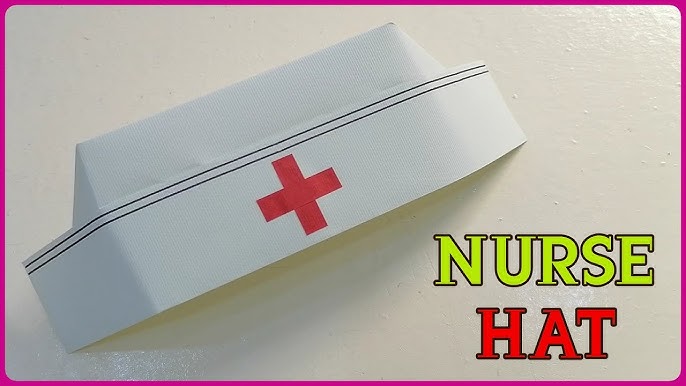 How To Make A Nurse Hat | Diy nurse cap | nurse hat - YouTube how-to-make-a-nurse-hat-diy-nurse-cap-nurse-hat-youtube