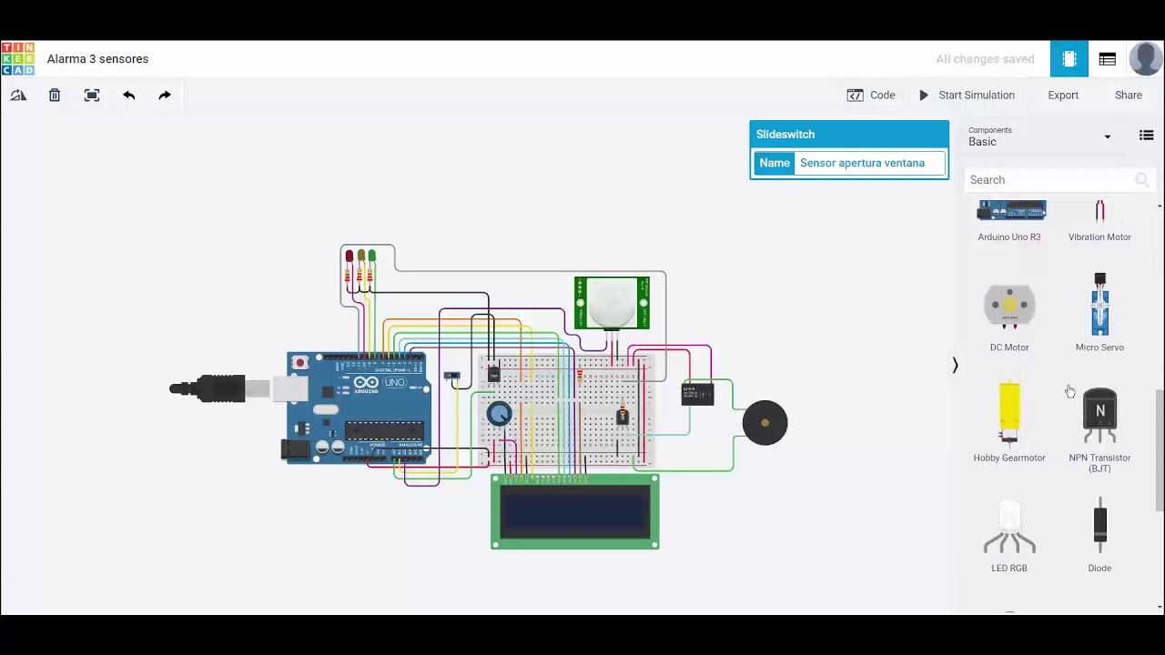 Sistema Seguridad Sensores Arduino - YouTube