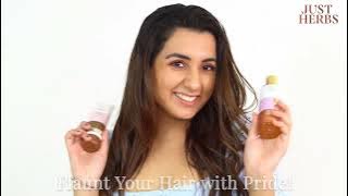 Just Herbs Hair Care kit - shampoo, conditioner, hair mask | Product video ad  - Adverto