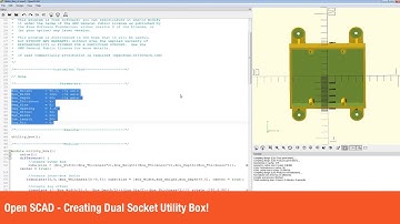 Open SCAD - Creating Dual Socket Utility Box!