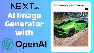 Next JS AI Image Generator with OpenAI