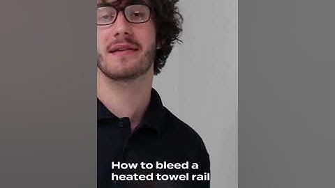 How To Bleed a Heated Towel Rail #shorts