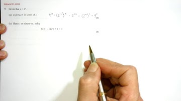 Edexcel C1 2015 Q7 Indices & disguised quad