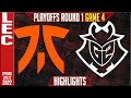 FNC vs G2 Highlights Game 4 | Round 1 LEC Playoffs Spring 2022 | Fnatic vs G2 Esports G4