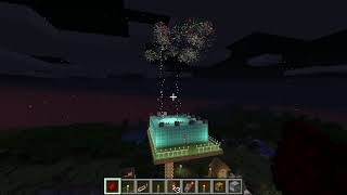 RAPID FIREWORK LAUNCHER IN MINECRAFT