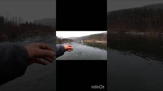 Осенняя рыбалка на хариуса на таежной речки.