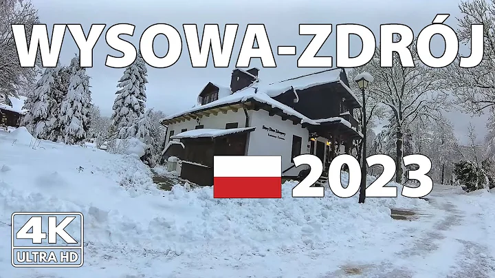 Wysowa-Zdroj, Poland Walking Tour ⛄ 4K Winter Walk With Captions