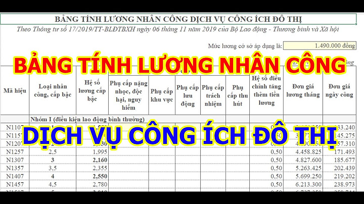 Thông tư hướng dẫn xây dựng đơn giá tiền lương