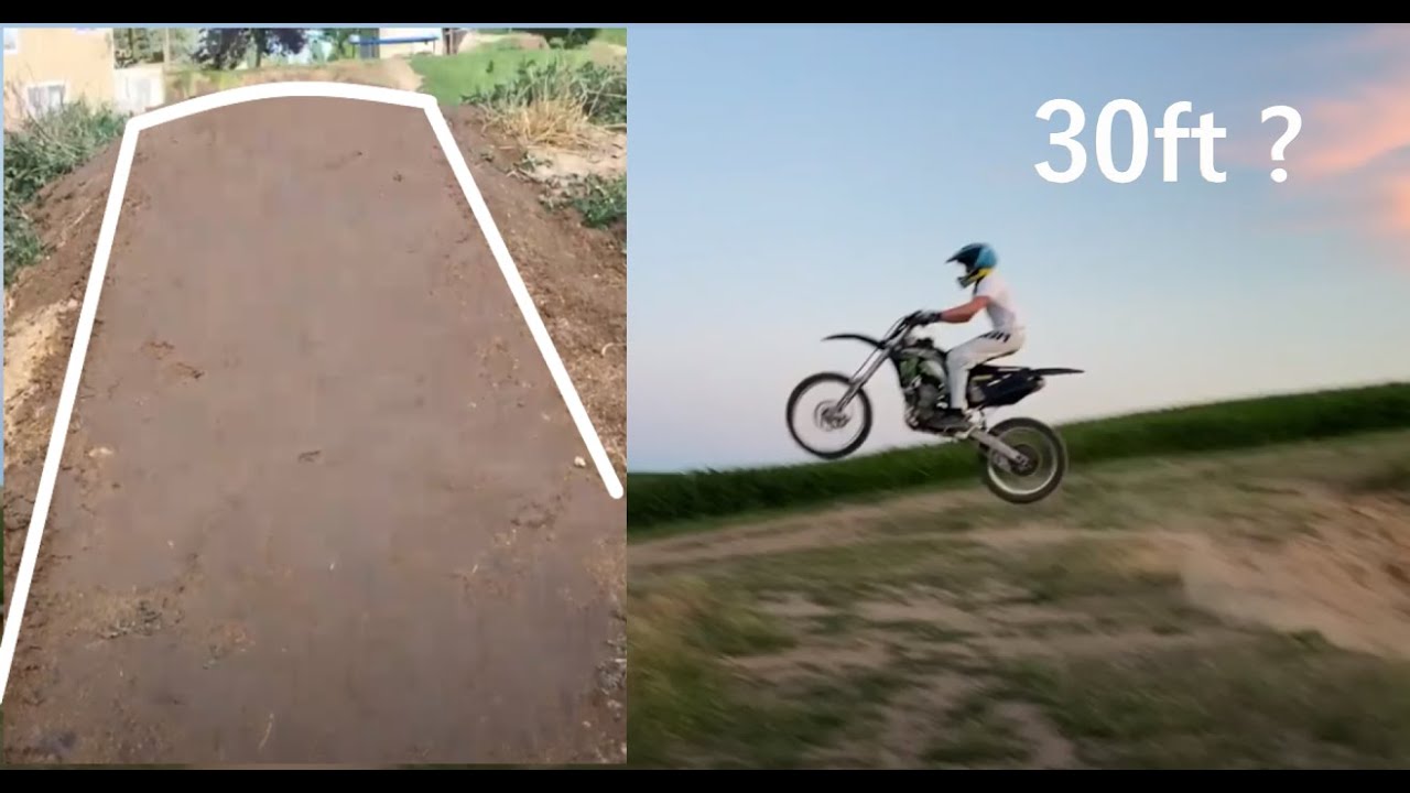 Building a dirt bike Jump! YouTube