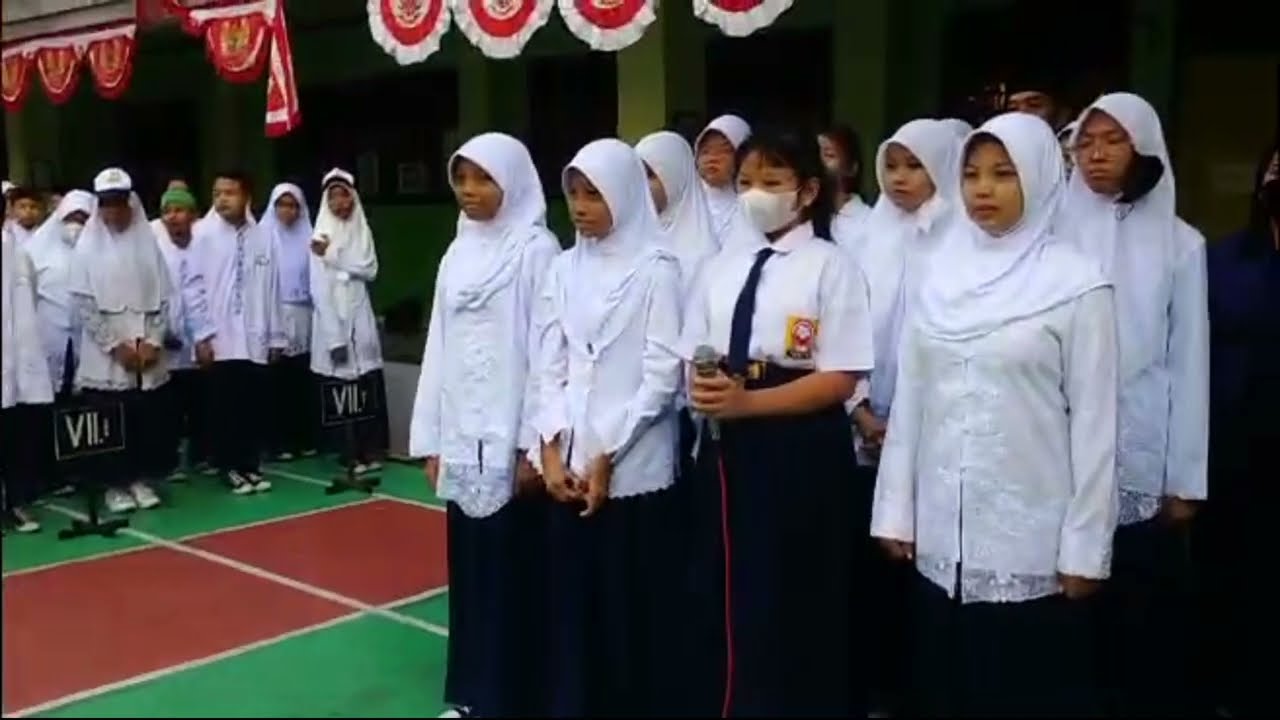 Detik detik pengibaran bendera merah putih 17 Agustus 2023 di SMP negeri 149 Jakarta Timur