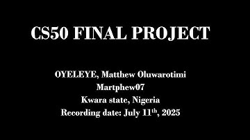 Final Project | CS50SQL | CS50