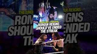 Roman Reigns Should’ve Ended The Streak #wwe #wrestling #shorts #sports #debate