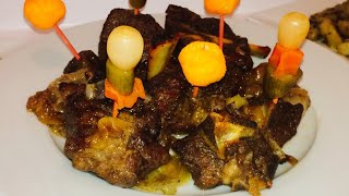 غير بالبصل حصلي على الذ وأسهل وأسرع لحم فتي ومحمر/ شهيوات عيد الاضحى/ لحم طايب بدون ماء 😋😋 screenshot 3