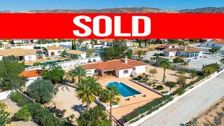 (SOLD) ALB-V2 | A Pristine Detached Villa with Pool & Double Garage in Albox | 350.000€