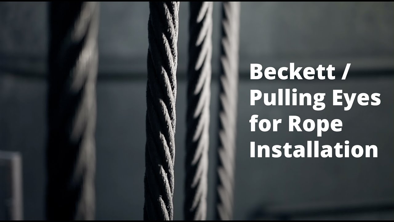 Pulling Eyes For Rope Installation - YouTube