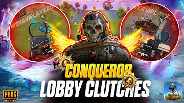⭐ 🔥 CONQUEROR LOBBY CLUTCHES 💥 | INSANE 1v4 SQUAD WIPES | BGMI Best Gameplay 🔥