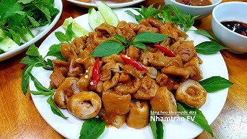 LÒNG HEO KHÌA NƯỚC DỪA Ngon Khó Cưỡng Mà Dễ Làm - Cách Sơ Chế Lòng Heo Không Bị Hôi |Nhamtran FV