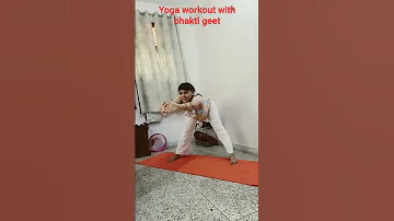 yoga workout with bhakti geet for full body fitness #danceworkout #yogaworkout