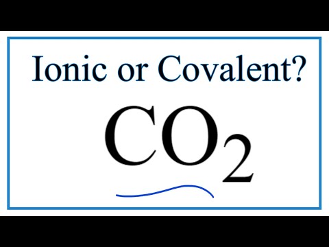 Video: Er co2 molekylært ionisk eller atomært?