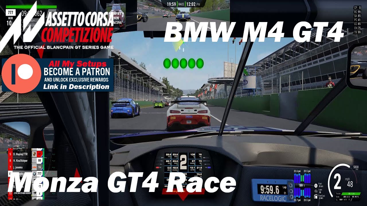 Assetto Corsa Competizione ACC Online GT4 Multiplayer Race BMW M4 GT4 ...