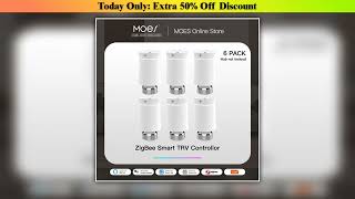 New Arrival MOES ZigBee3.0 TRV New Radiator Actuator Valve Tuya Smart Programmable Thermostat Tempe